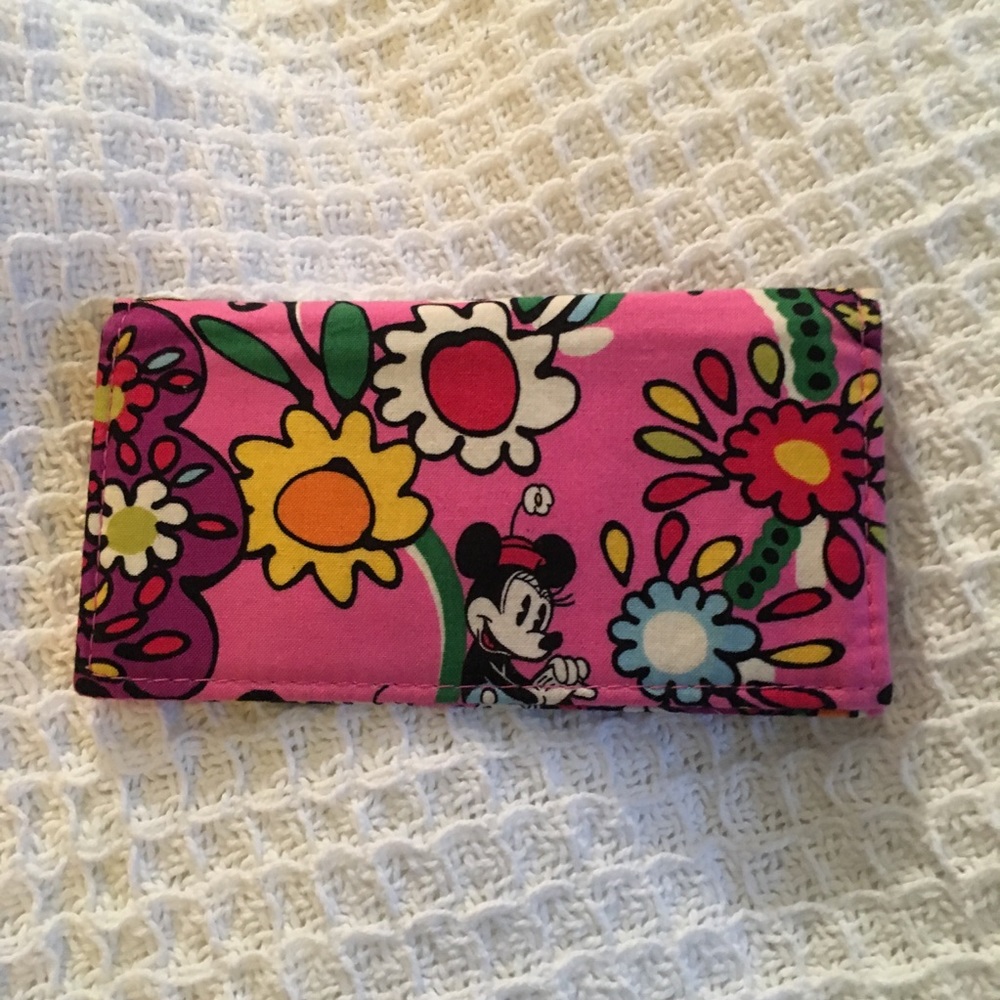 Minnie Mouse Vera Bradley fabric checkbook cover
